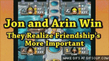 friendship jon and arin win friendship is more important game grumps arin hanson