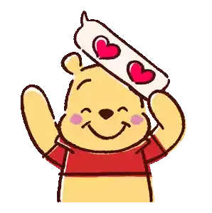 Valentines Day Winnie Sticker - Valentines Day Winnie Pooh Stickers