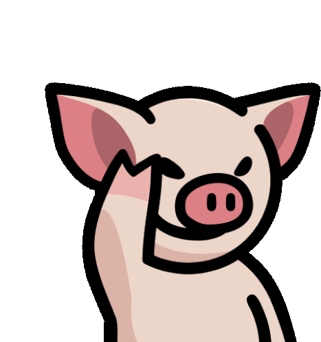 Pigsaybye Pigsayhello Sticker - Pigsaybye Pigsayhello Stickers
