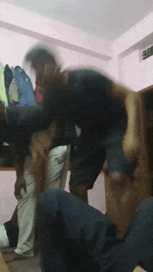 a blurry photo of a group of people dancing