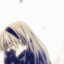 Crying friend tear anime tears hot anime girl long hair cry  vividred operation HD wallpaper  Peakpx