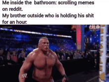Brutal Brock Lesnar GIF - Brutal Brock Lesnar Bathroom GIFs
