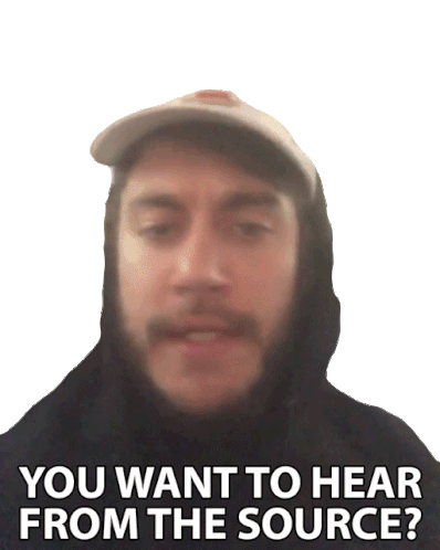 You Want To Hear From The Source Casey Frey Sticker - You Want To Hear From The Source Casey Frey News Stickers