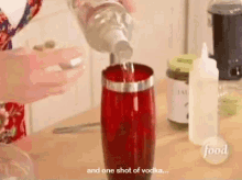 One Shot Of Vodka Pour GIF