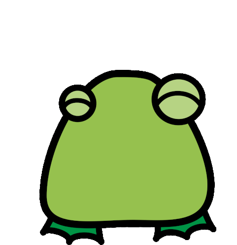 Frog Jump Sticker - Frog Jump Happy Stickers