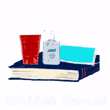 red solo cup check list books masks sanitizer