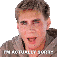 Im Actually Sorry Brad Mondo Sticker - Im Actually Sorry Brad Mondo I Apologize Stickers