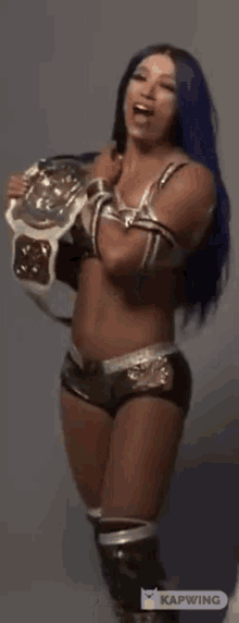sasha banks hot booty champion photoshoot