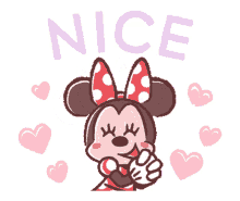 minnie mouse kawaii heart good great