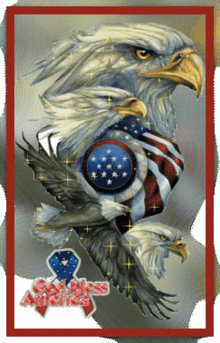 god bless america eagle