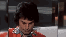 Freddie Mercury Listening GIF - Freddie Mercury Listening Scratch Face GIFs