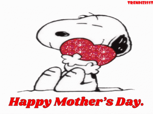 Snoopy Happy Mothers Day GIF - Snoopy Happy Mothers Day Heart - Discover &  Share GIFs