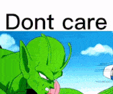 Don'T Care Didn'T Ask GIF - Don'T Care Didn'T Ask Dragon Ball Z GIFs
