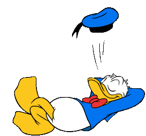 donald duck sleepy