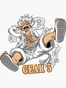 Anime Luffy Gear 5 GIF - Anime Luffy Gear 5 One Piece GIFs