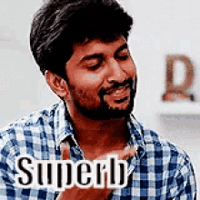 Superb,सुपर्ब ,Awesome,Good GIF - Nani South Indian Actor Superb GIFs