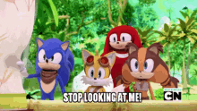 sonic boom stop looking at me dont look at me stop staring at me sonic the hedgehog
