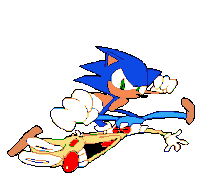 Sonic Killing Him Beat Him Sticker