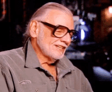 George Romero Laughing GIF - George Romero Laughing Lol GIFs