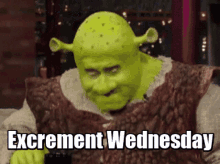 Excrement Wednesday GIF - Excrement Wednesday Shrek GIFs