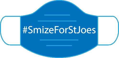 Smize For St Joes Face Mask Sticker