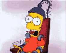 Bart The Simpson GIF - Bart The Simpson Electric Chair GIFs