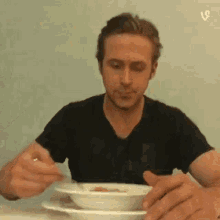 Ryan Gosling Cereal GIF - Ryan Gosling Cereal Eat GIFs