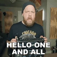 Hello One And All Ryan Bruce GIF - Hello One And All Ryan Bruce Fluff GIFs