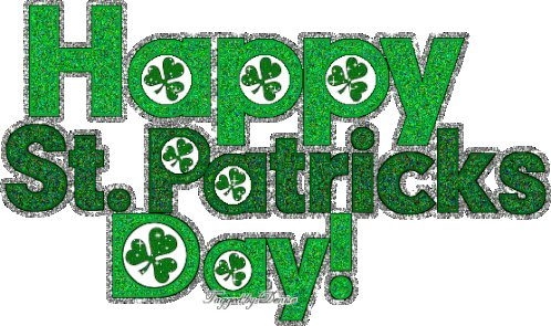 Happy St Patricks Day Green Sticker - Happy St Patricks Day Green Glitter Stickers