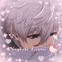 a picture of a boy with the name nagi de emmi