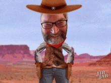 Double Barrell Cowboy GIF - Double Barrell Cowboy Middle Finger GIFs