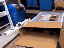 a cardboard box with a picture on it that says ' ikea '