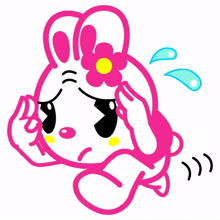 rabbit cute lovely hipani pink