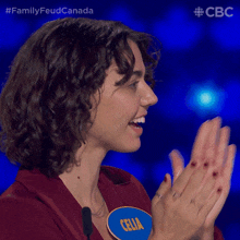 Clap Hands Celia GIF - Clap Hands Celia Family Feud Canada GIFs