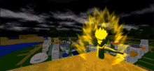 a computer generated image of a cartoon character with a yellow hair