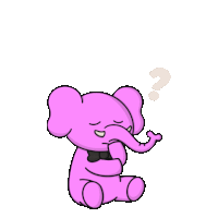 Pink Elephant Sticker