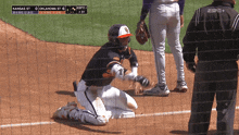 a baseball game between kansas st and oklahoma st is being shown on espn