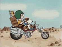 a cartoon drawing of a man riding a motorcycle in the dirt