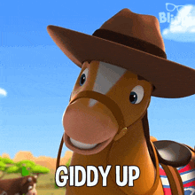 Giddy Up Hampton The Horse GIF - Giddy Up Hampton The Horse Blippi Wonders - Educational Cartoons For Kids GIFs