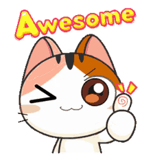 awesome gojill thumbs up cat kitty cute
