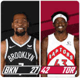 Brooklyn Nets (27) Vs. Toronto Raptors (42) First-second Period Break GIF - Nba Basketball Nba 2021 GIFs