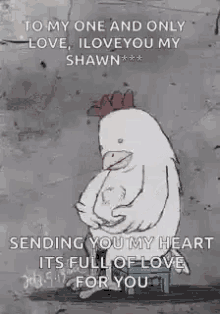 Sending My Heart Love GIF - Sending My Heart Love Chicken GIFs