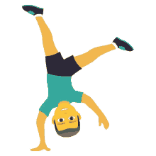 acrobatic cartwheeling