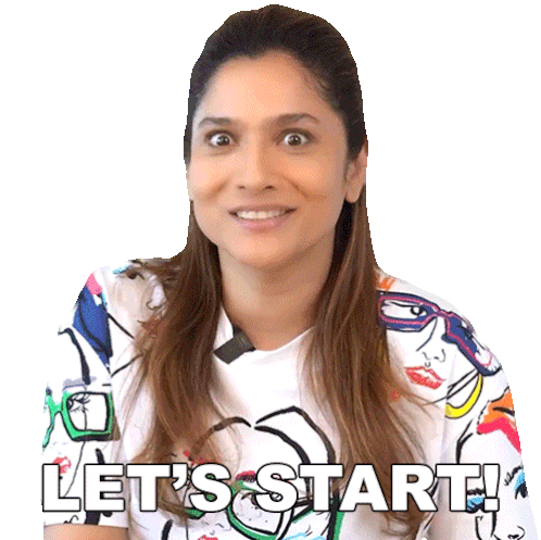 Let'S Start Ankita Lokhande Sticker - Let'S Start Ankita Lokhande Pinkvilla Stickers