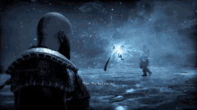a man in a video game says " thorin the fuck you say " while holding a sword