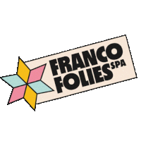 a logo for franco folies spa has a star on it