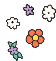 Flowers Colorful Sticker - Flowers Colorful Sticker Stickers