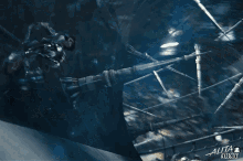 a scene from a movie called alita army is shown