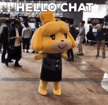 Isabelle Hello Chat GIF - Isabelle Hello Chat Isabelle Hello Chat GIFs