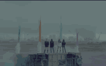 a group of women standing next to each other with one wearing a sweatshirt that says ' blackpink ' on it